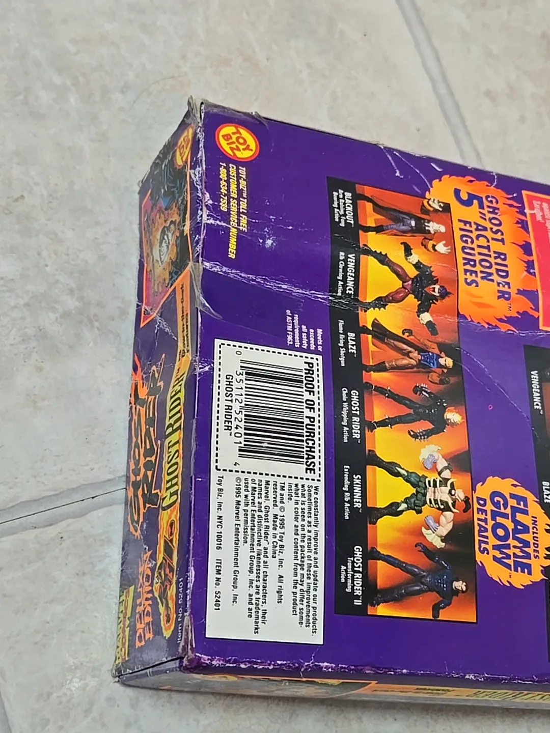 Vintage Marvel Comics Toy Biz Ghost Rider Deluxe Action Figure image indicator(8)