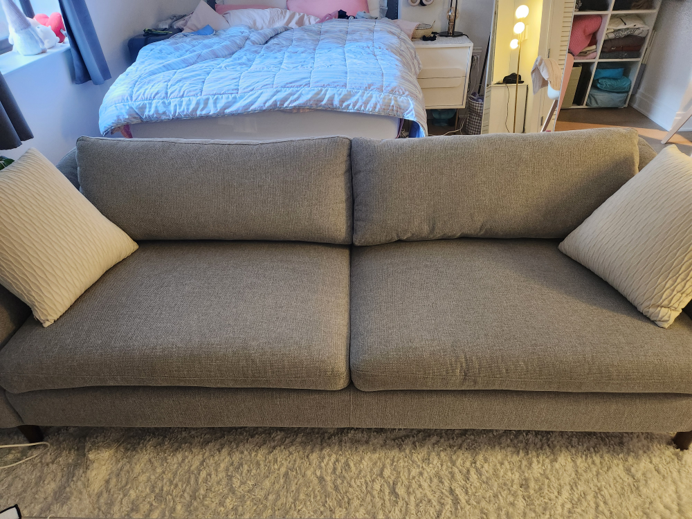Gray Two-Seater Sofa - photo 2