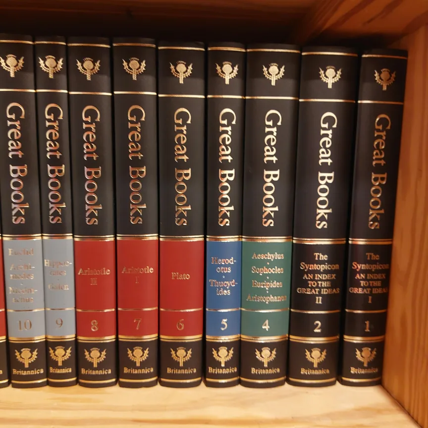 Last Call ! Britannica Great Books Encyclopaedia Set image indicator(2)