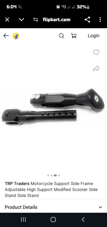 Adjustable Motorcycle Side Stand Support - photo 3