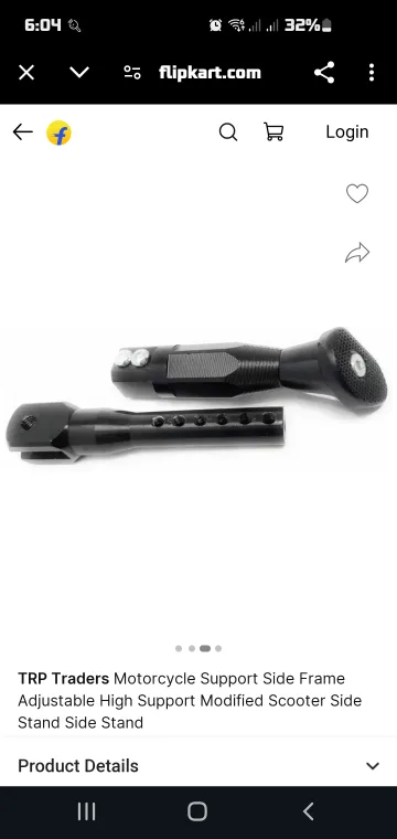 Adjustable Motorcycle Side Stand Support image indicator(3)