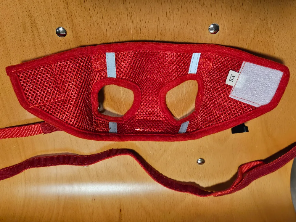 Red Pet Harness and Leash, Size XS image indicator(5)