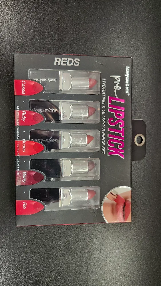 5 RED HOT LIP SHADES Lipstick 5-Piece Set image indicator(7)