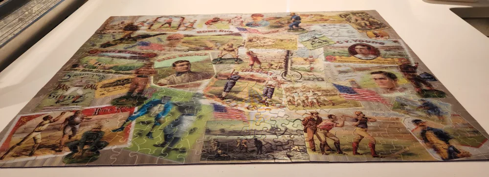 500 Piece 3D (hologram/holographic) Puzzle Vintage Baseball image indicator(2)