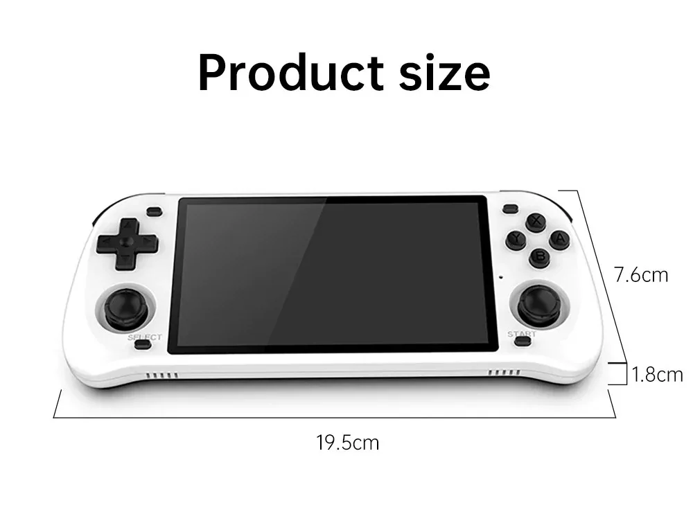 POWKIDDY RGB MAX2 Handheld Game Console - White image indicator(2)