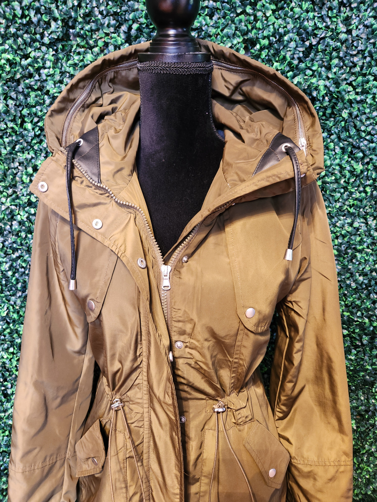 Olive Green Hooded Anorak Jacket - photo 4