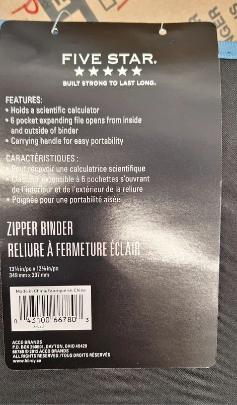Five Star Zipper Binder Plus Multi Access File, 2" image indicator(6)