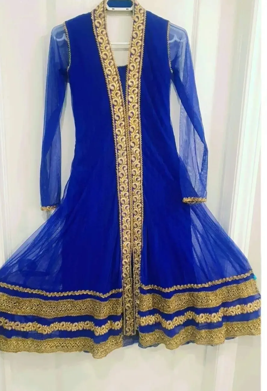 Gorgeous Royal Blue Anarkali Suit image indicator(4)
