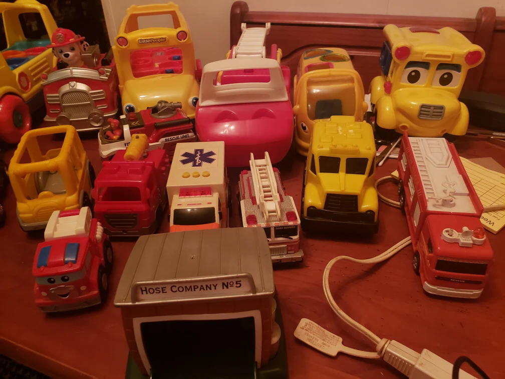 Lot of Children's Toy Vehicles