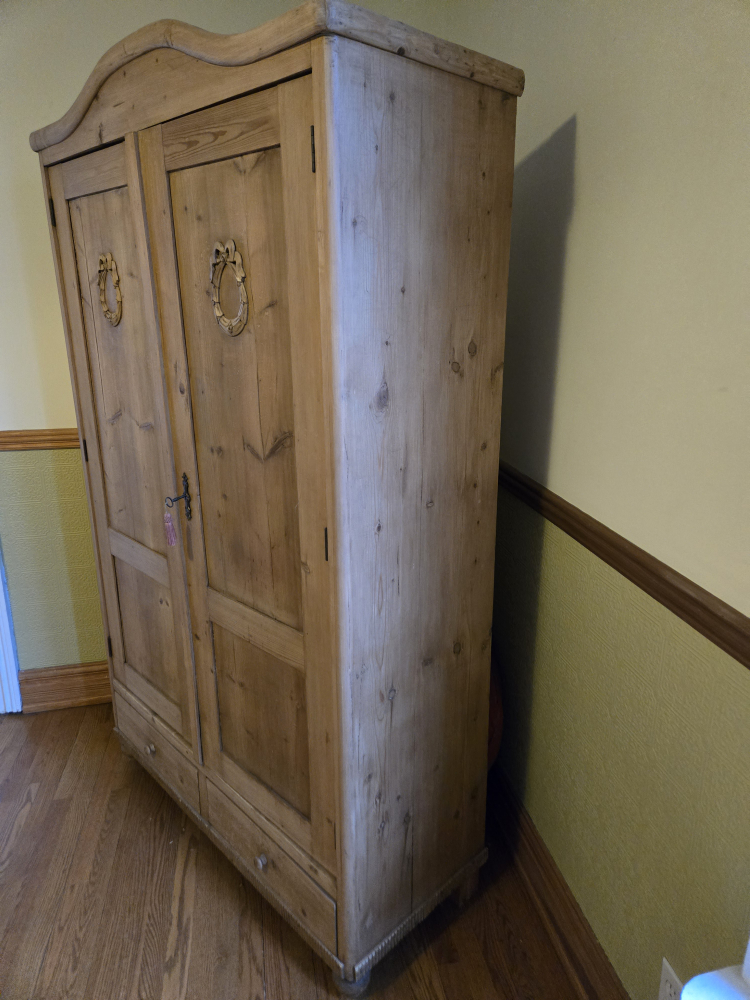 Antique Pine Armoire - photo 2
