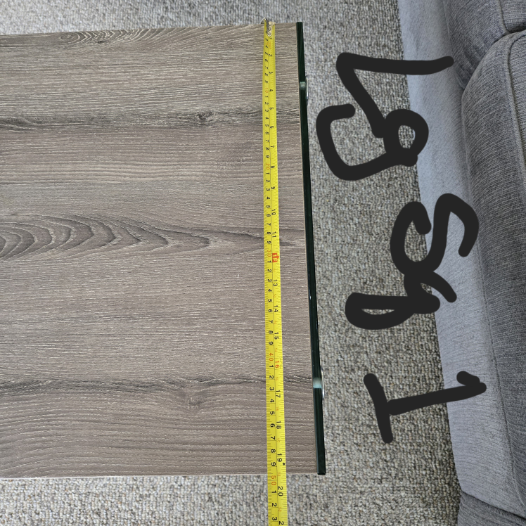 Set of 3 Nesting Coffee Tables with Glass Legs - photo 4