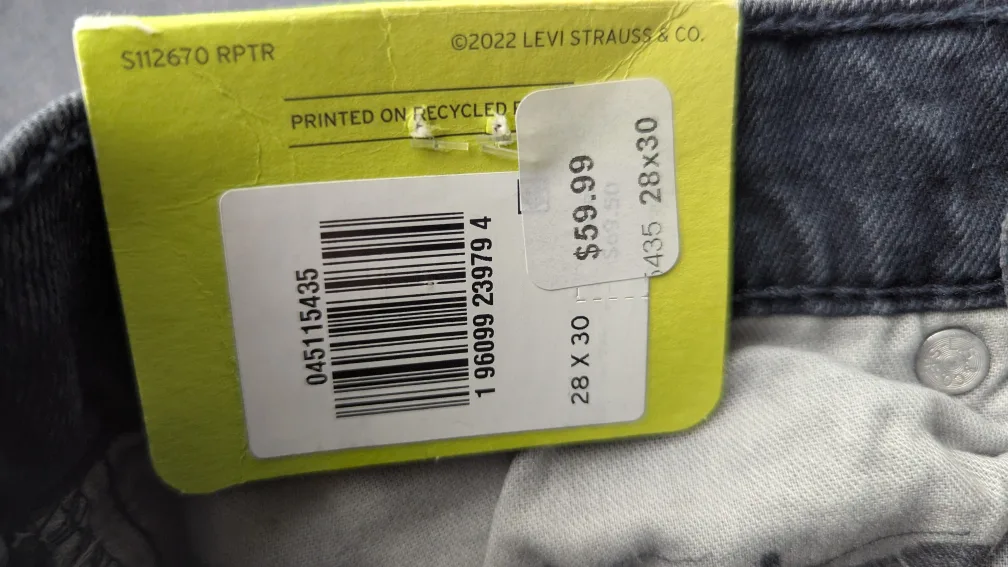 Levi's 511 Slim Jeans - Size 28 x 30 image indicator(5)