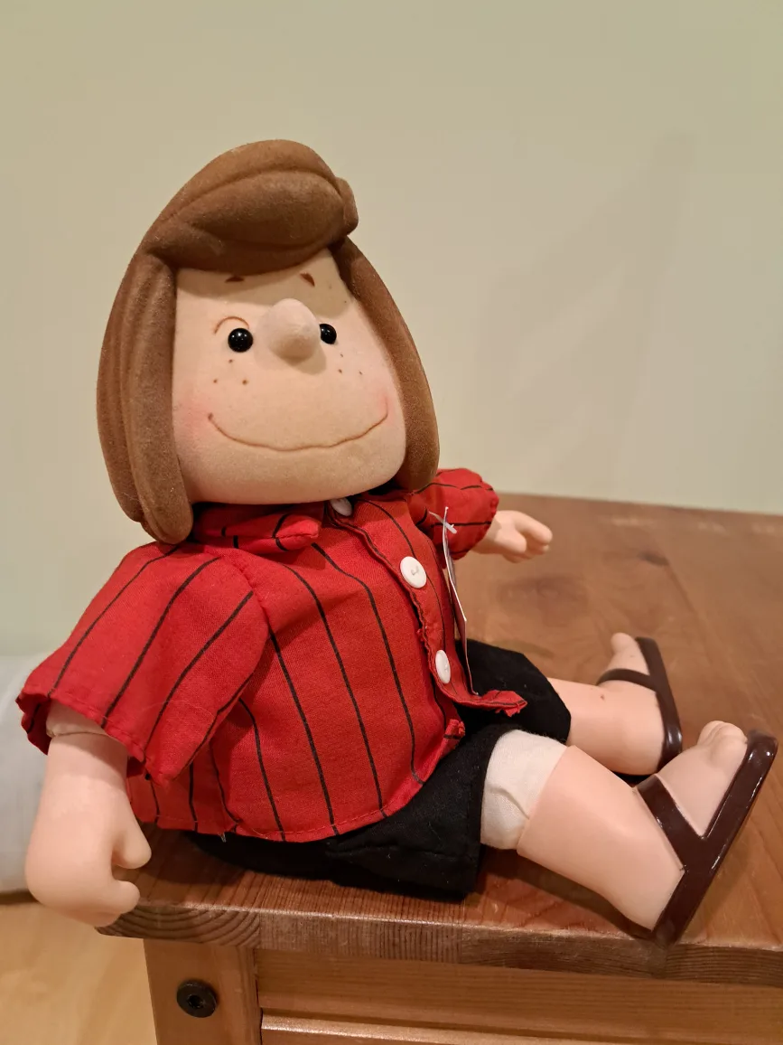 7" Vintage Peanuts Sally Brown Wind-Up music Doll image indicator(3)