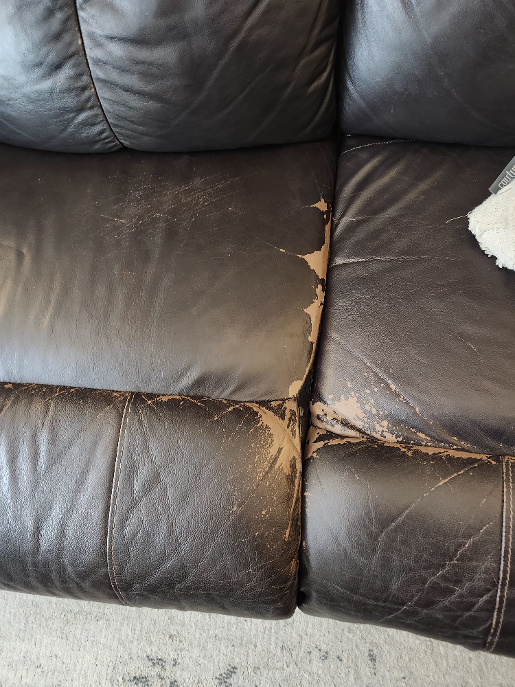 Reclining Leather Sofa and Loveseat Set - photo 5
