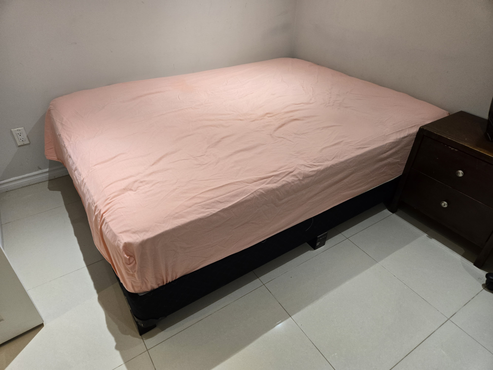 Queen Size Bed Frame with Box Spring