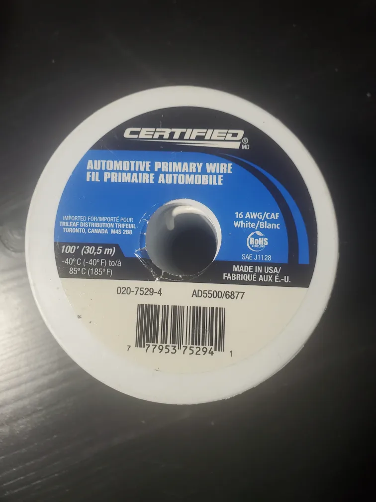 Certified Automotive Primary Wire Spools (Red & White) thumbnail