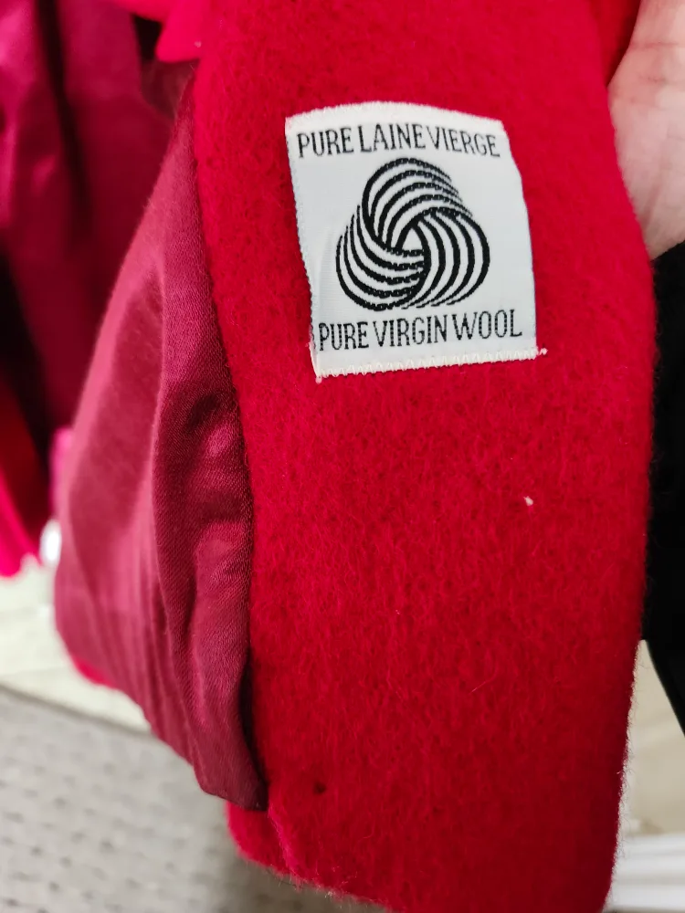 Vintage Luba Paris Red Wool Coat - Size 10 image indicator(3)