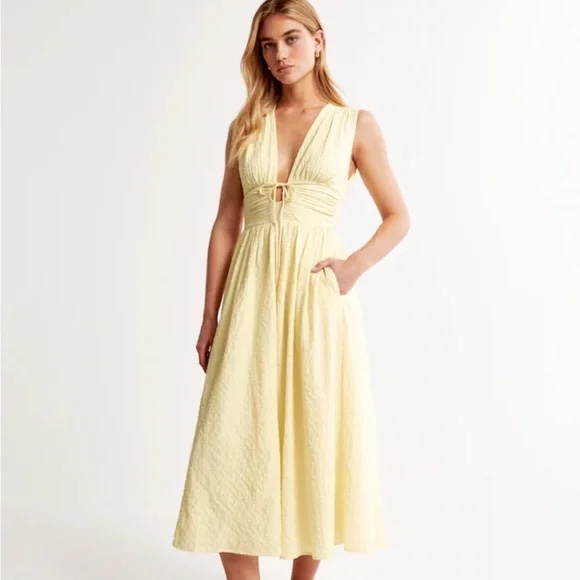 Abercrombie yellow dress
