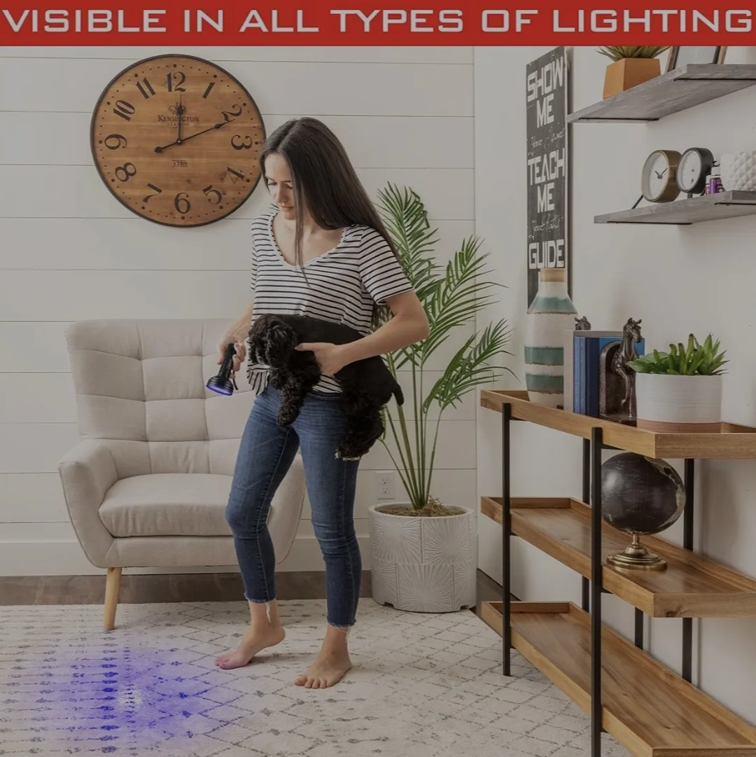 Ultraviolet 100 LED Flashlight image indicator(4)