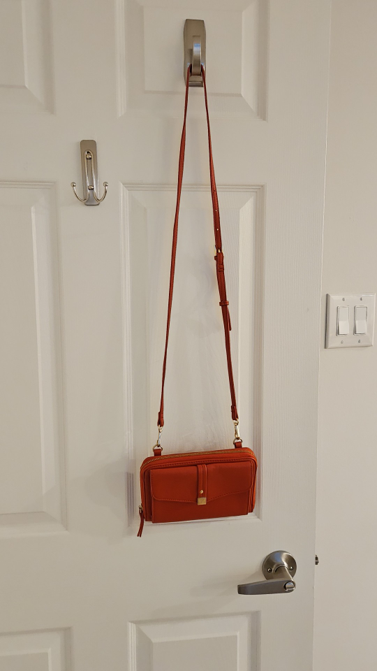 Burnt Orange Crossbody Wallet