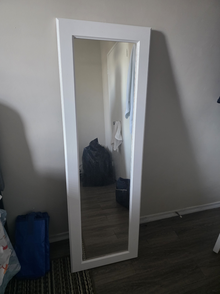 Full-Length White Mirror - photo 2
