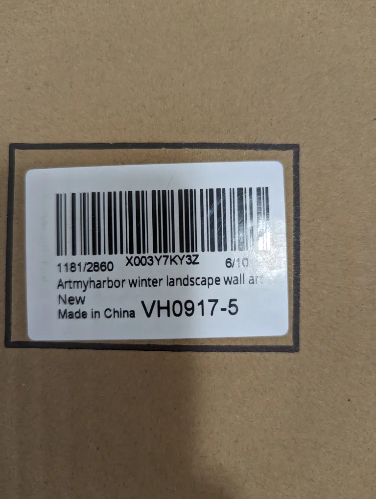 *New in Box* 5-Piece Canvas Wall art - Winter Landscape image indicator(7)