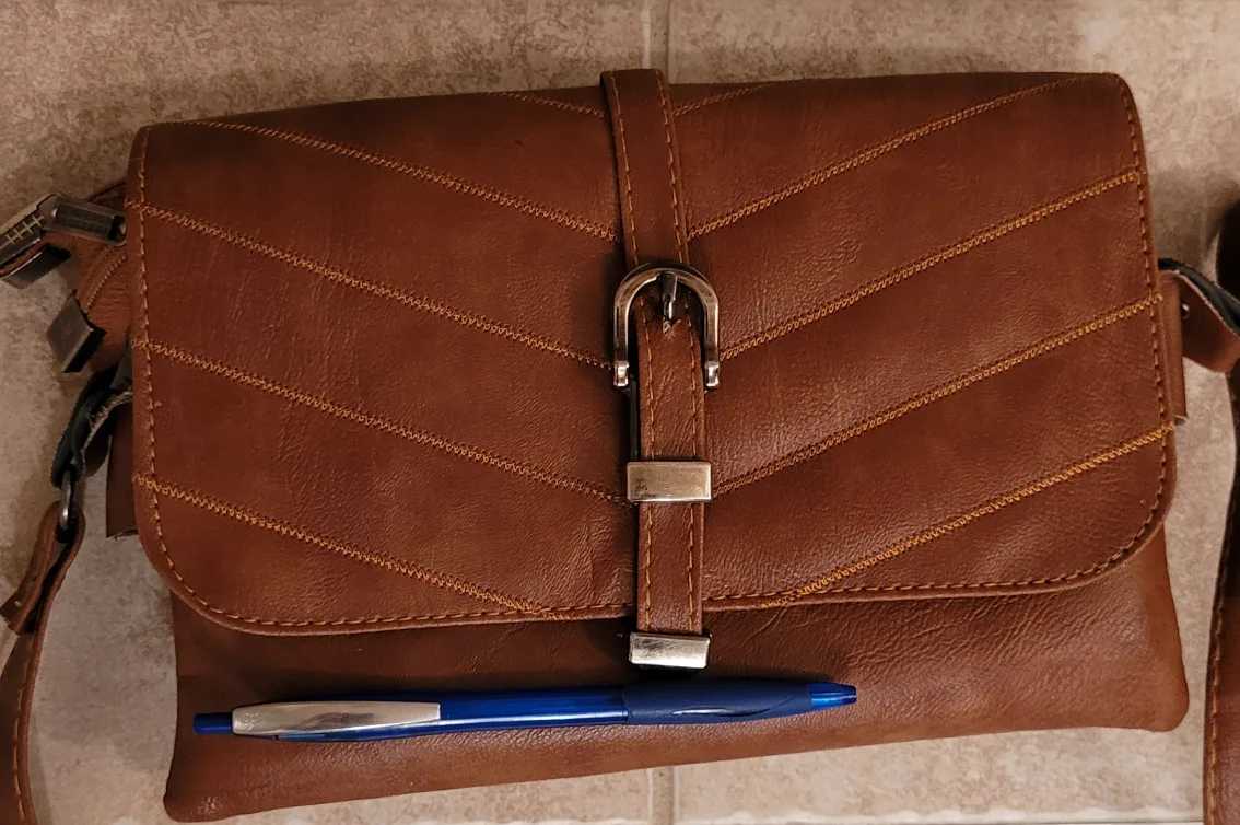 Brown Leather Crossbody Bag 🧡 image indicator(5)