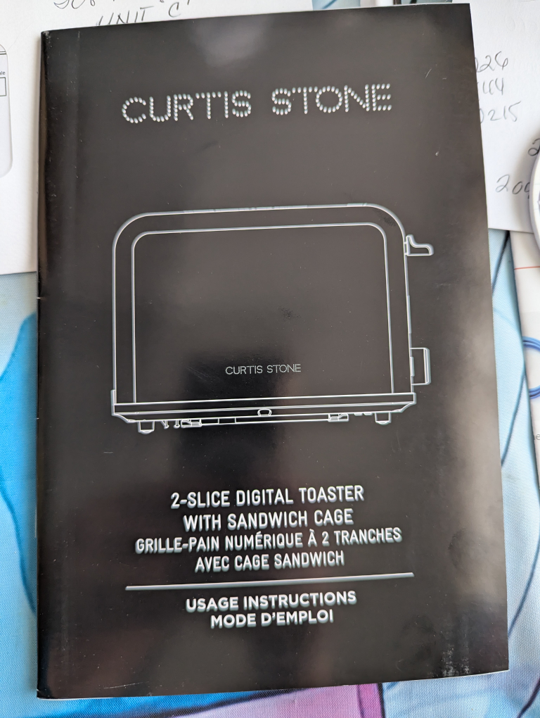Curtis Stone 2-Slice Digital Toaster with Sandwich Cage