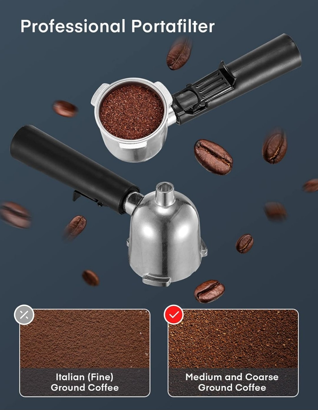 FOHERE Espresso Machine - Compact 2-4 Cup Espresso Maker - photo 2