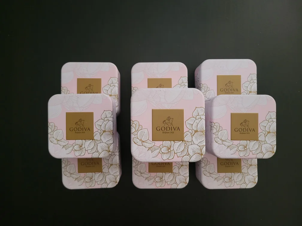 10 empty tins from  "Godiva"  Chocolate image indicator(3)