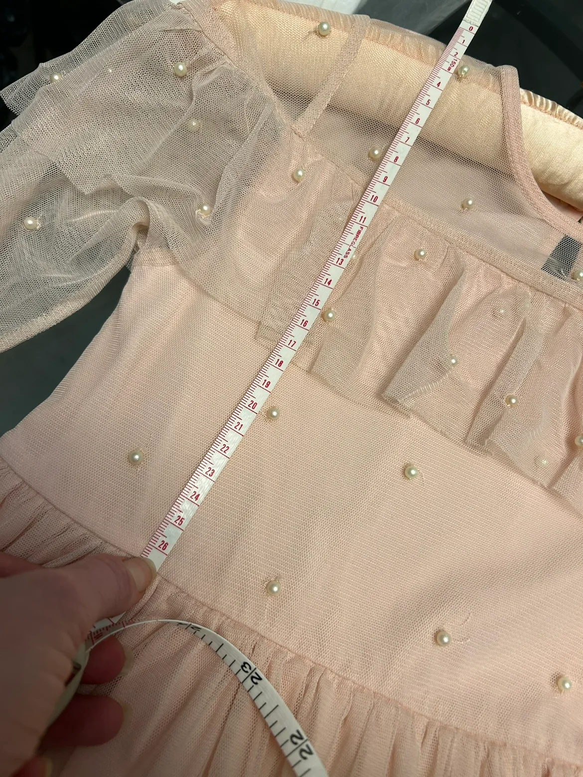 NEXT (England) Elegant dress with pearls. 6-9years(116-226cm) image indicator(7)