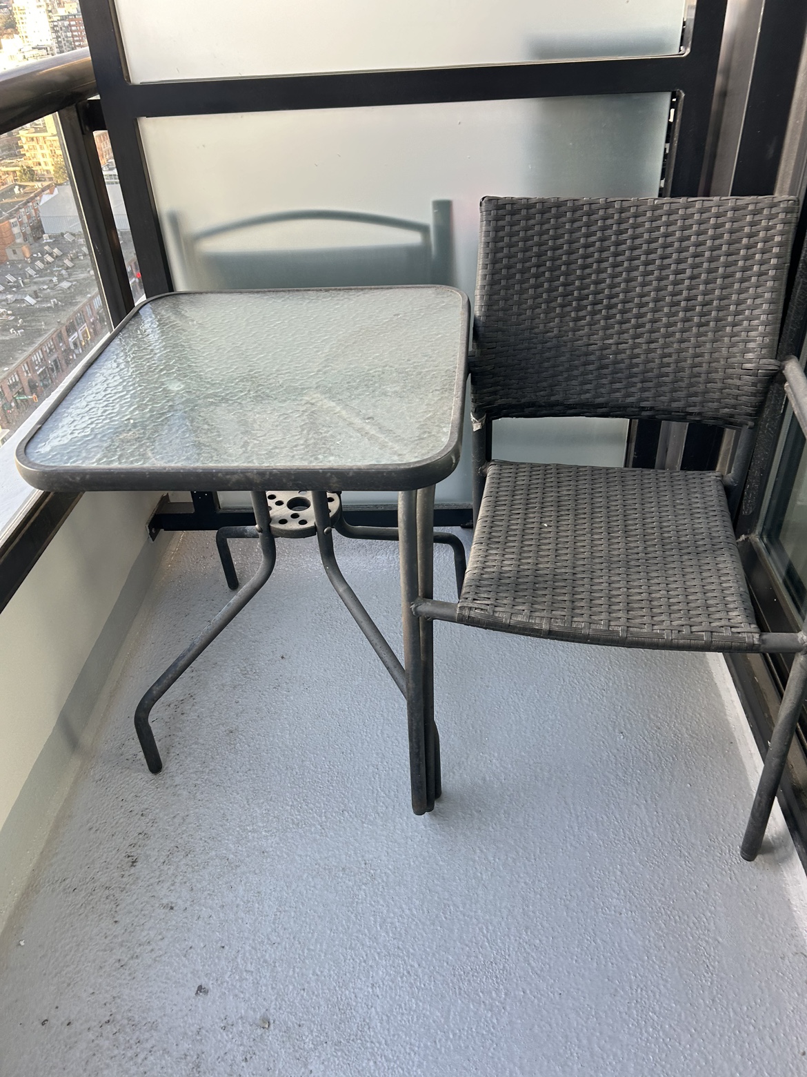 3 piece Balcony Table and Chair Set