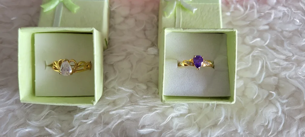 Various Gold-filled, Sterling Silver Rings in Gift Boxes 💚 image indicator(5)