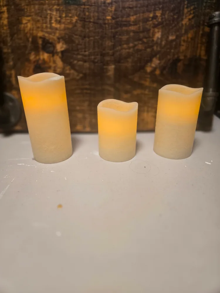 Set of 3 LED Candles - Battery Operated thumbnail