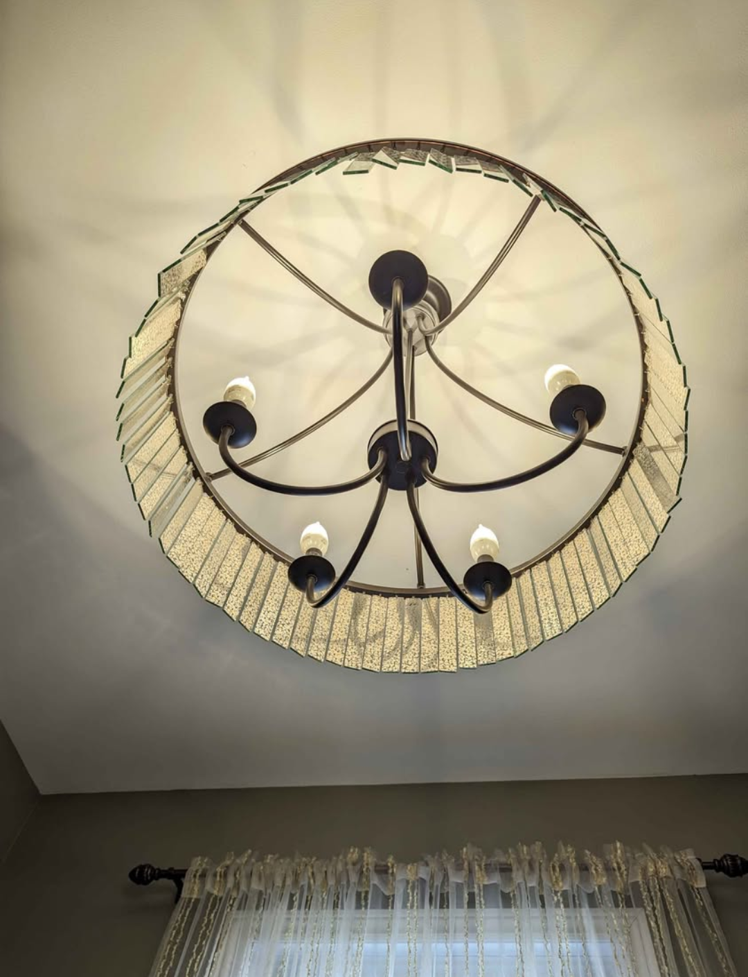 Five-light Chandelier with Glass Accents - photo 4
