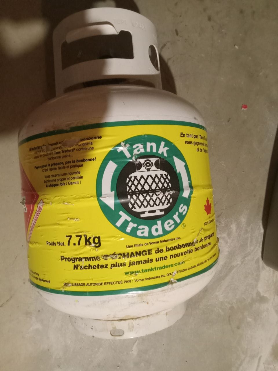 Tank Traders 7.7kg Gas Tank