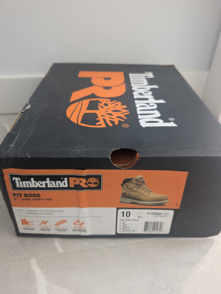 Timberland PRO 6" Pit Boss Steel Toe Boots - Men's Size 10 Wheat - photo 3