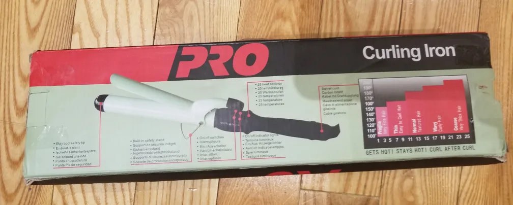 PRO Curling Iron - New in Box image indicator(2)