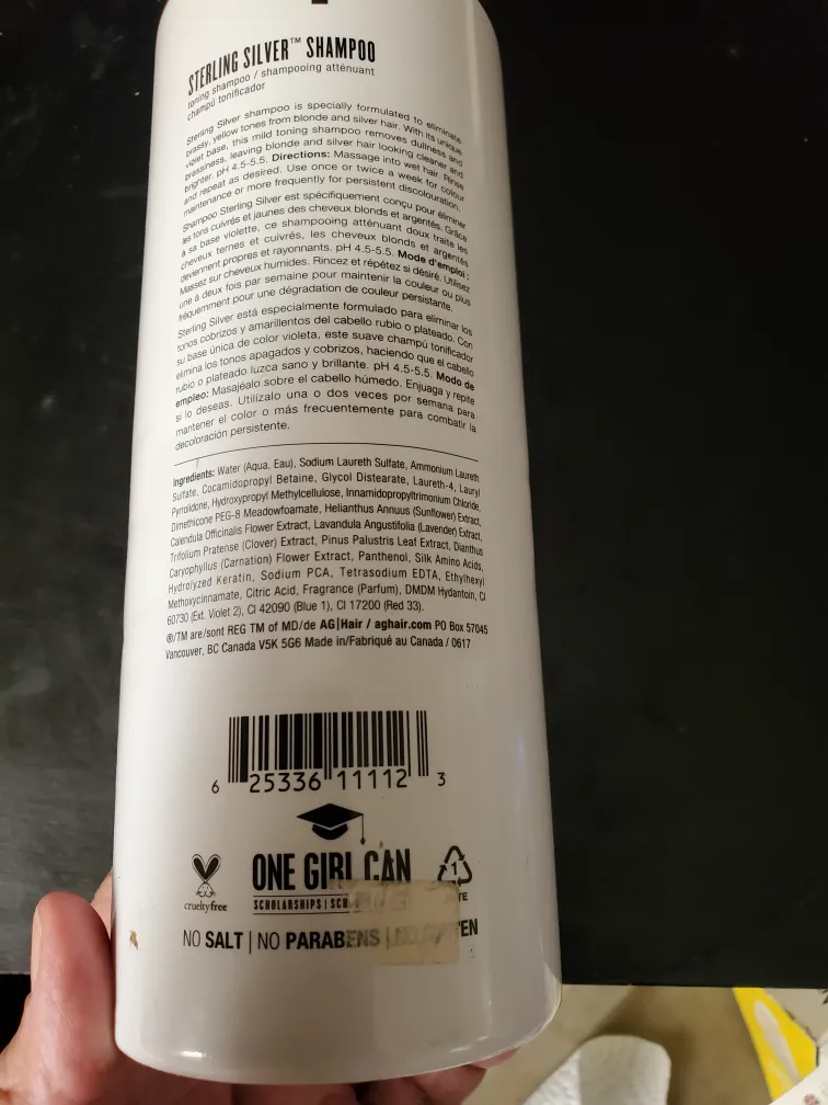 AG Hair Sterling Silver Shampoo - 1 Litre image indicator(2)