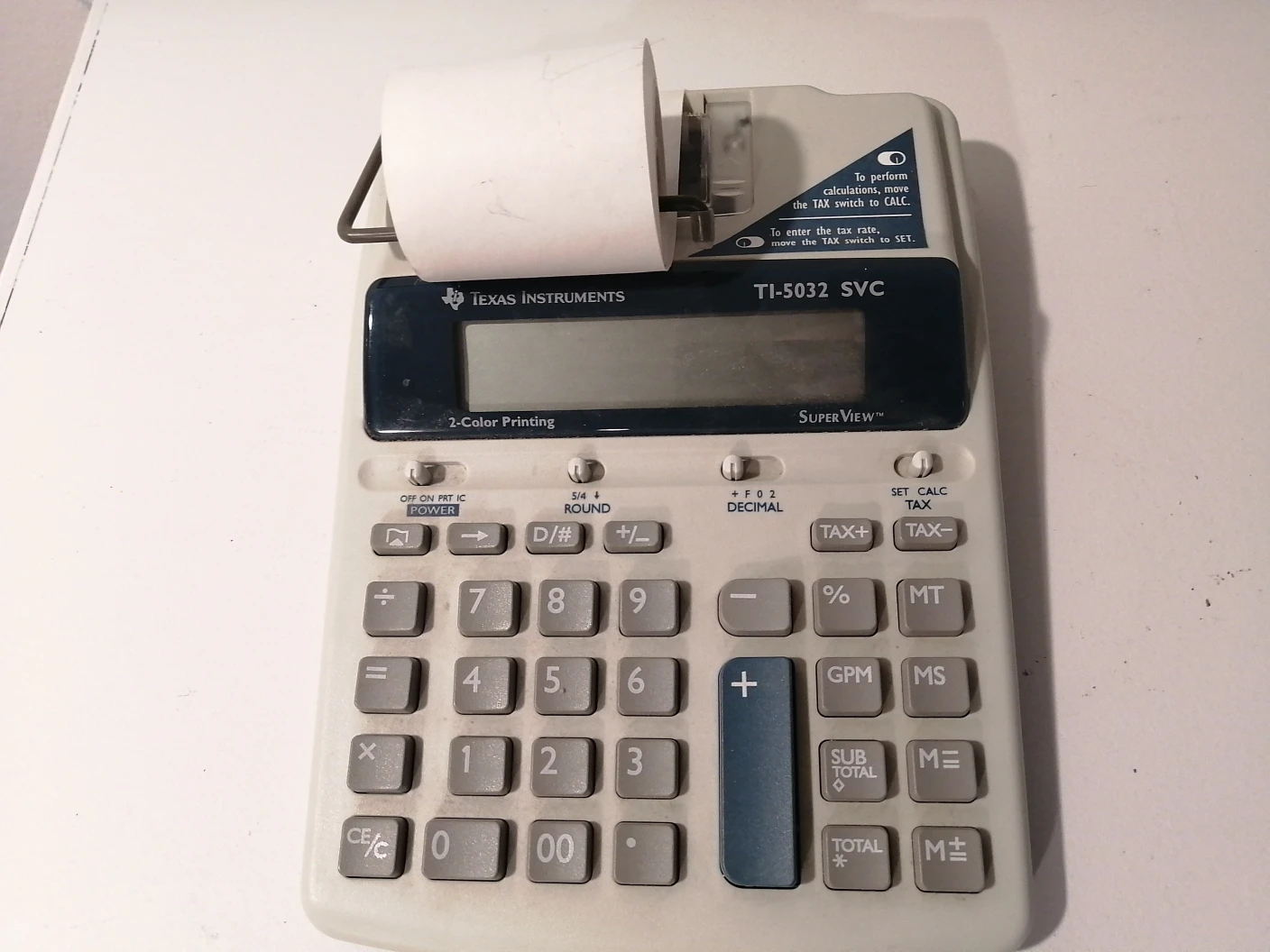 Texas Instruments TI-5032 SVC Printing Calculator