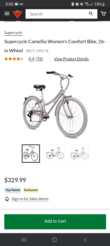 Supercycle Camellia Women's Comfort Bike - 26 inch Wheels