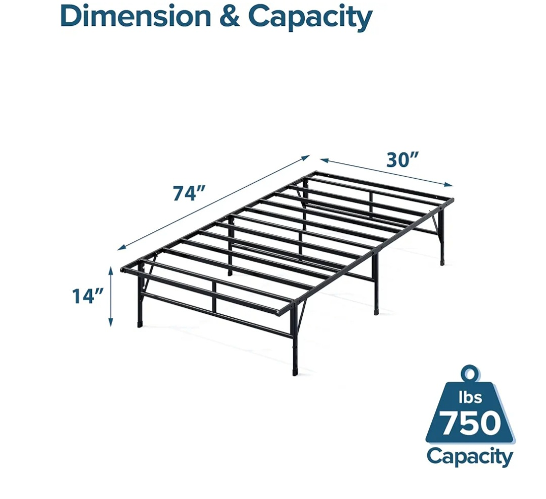 Metal Bed Frame - Twin Size - photo 2
