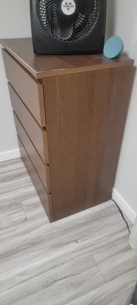 IKEA MALM 3-Drawer Chest Dark Brown