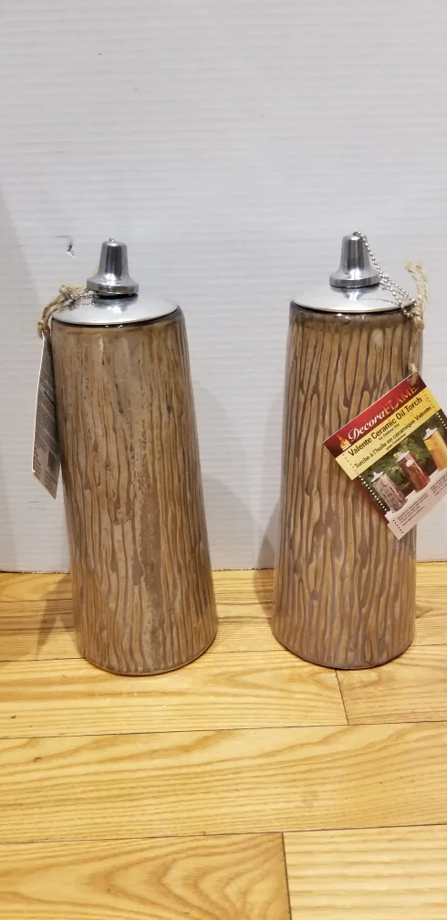 DecorFlame Valente Ceramic Oil Torches (Set of 2) image indicator(8)
