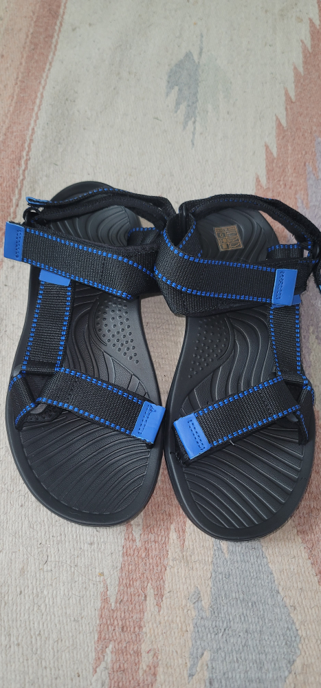 Brand New Men's Black and Blue Sport Sandals