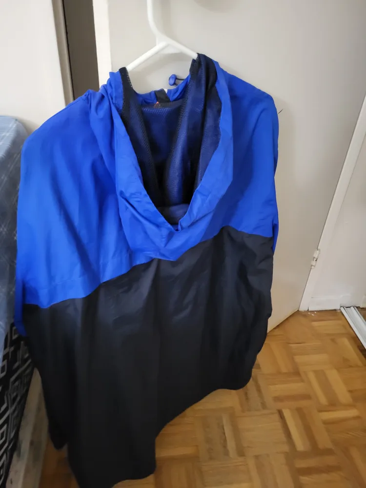 Nike Athletic Dept. Men's XL Blue & Black Windbreaker Jacket image indicator(2)