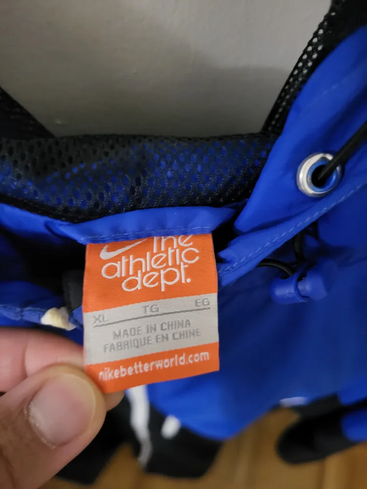 Nike Athletic Dept. Men's XL Blue & Black Windbreaker Jacket image indicator(3)