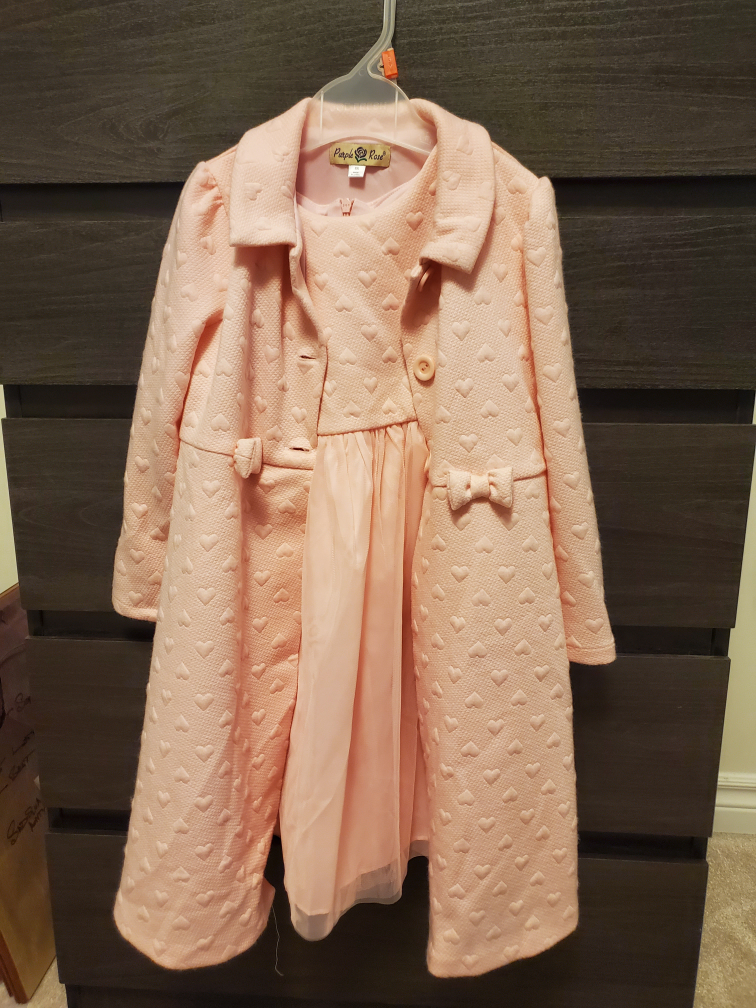 Girls' Coat and Dress Set - Size 6X