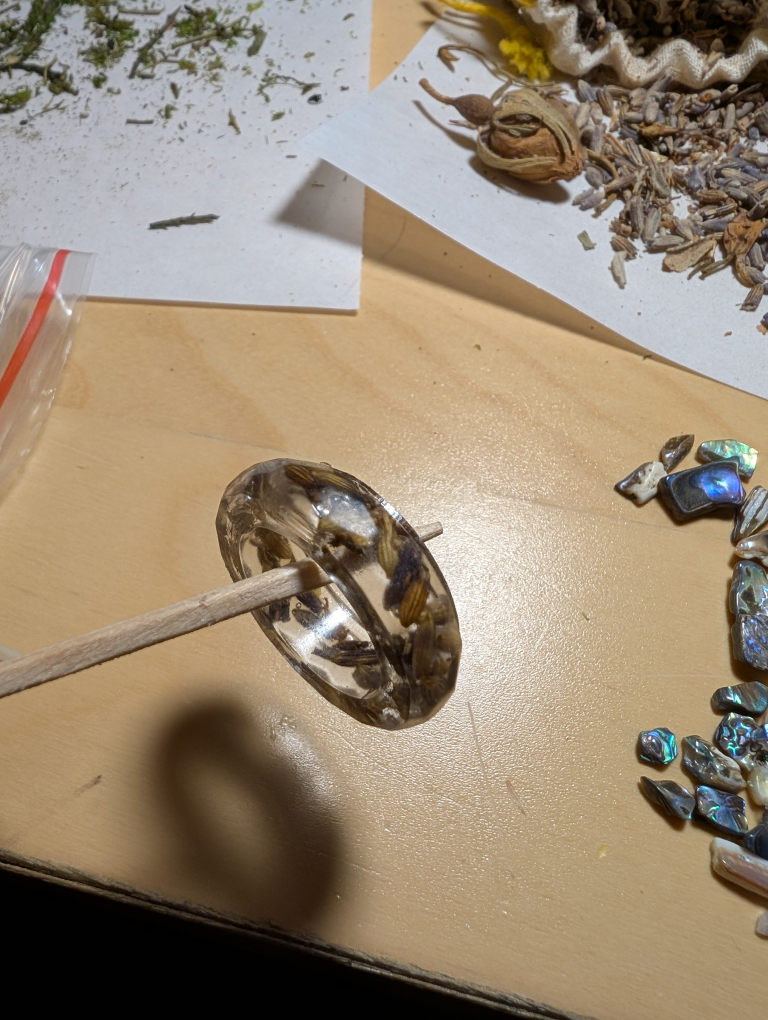 Handcrafted lavender ring - photo 2