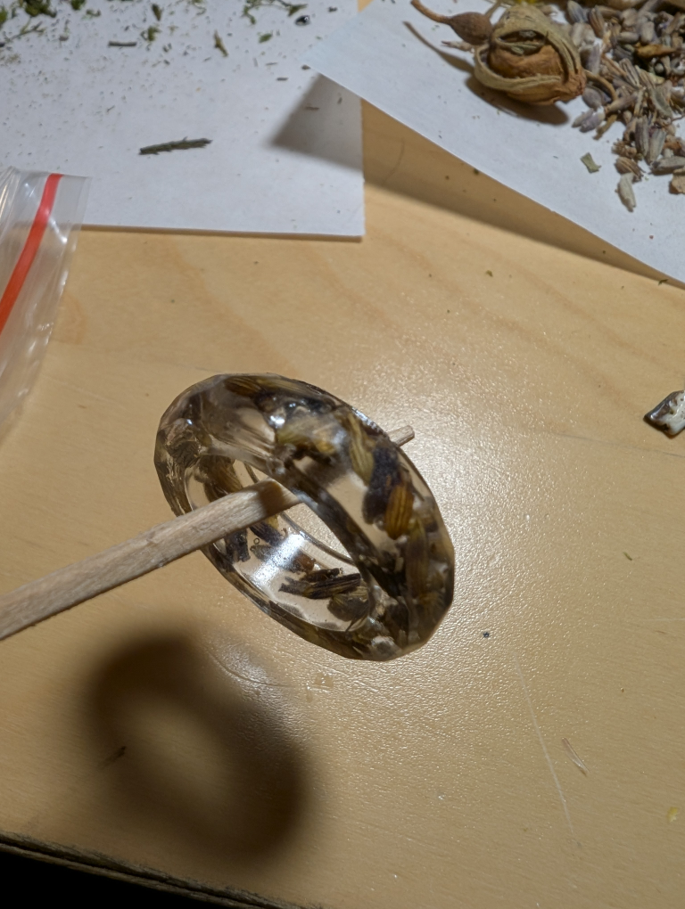 Handcrafted lavender ring - photo 4